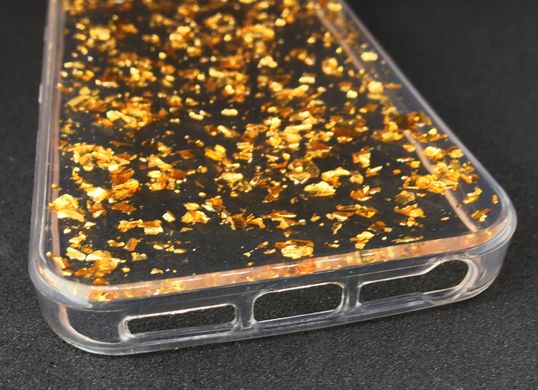 Чехол силиконовый (shimmering) для iPhone 5/5S/5SE gold
