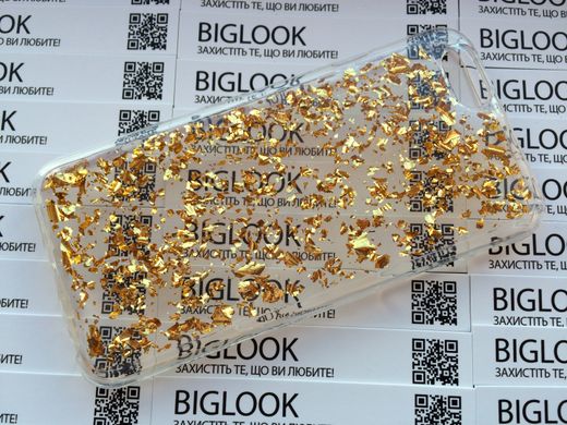 Чехол силиконовый (shimmering) для iPhone 6/6S (4.7”) gold