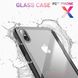 Чехол стеклянный (Tempered Glass Case) для iPhone X 10 (5,8”) red