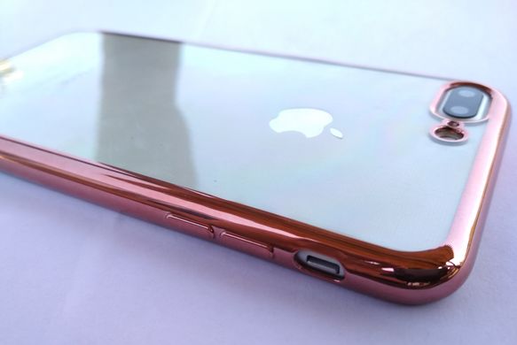Чохол-рамка силіконовий для iPhone 7/8 Plus (5,5") rose gold