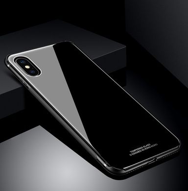 Скляний чохол (Glass Case) на iPhone X 10 (5.8”) black