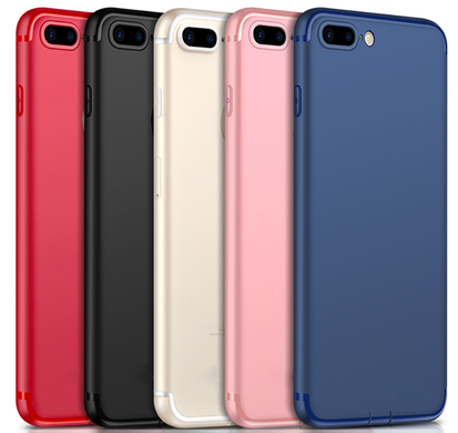 Чохол cиліконовий (гладкий) для iPhone 7/8 Plus (5,5") red