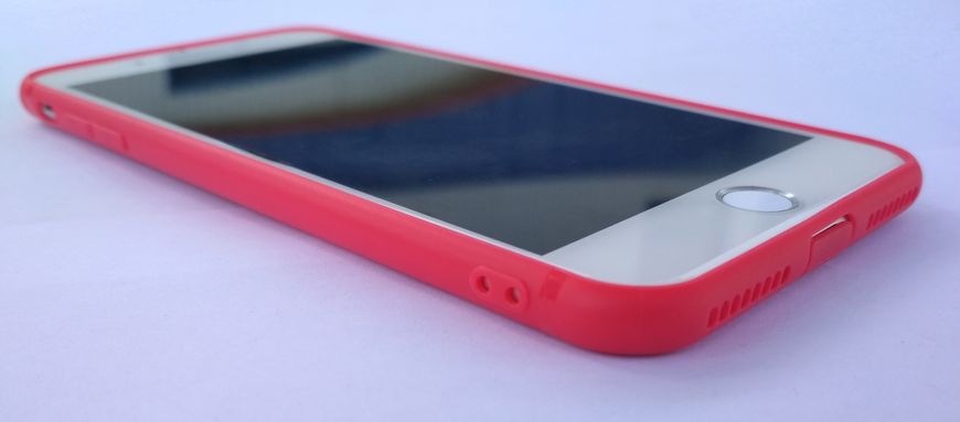 Чехол силиконовый (гладкий) для iPhone 7/8 Plus (5,5") red
