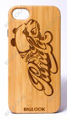 Деревянный чехол BIGLOOK на iPhone 6/6S (4.7") с лазерной гравировкой "Панда" (Бамбук)
