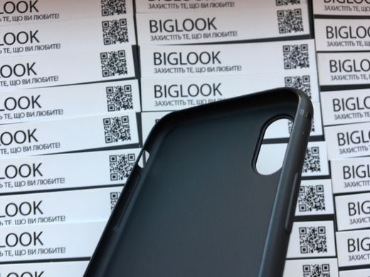 Чехол силиконовый (гладкий) для iPhone X 10 (5,8”) black