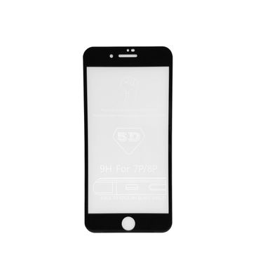 Защитное стекло 5D (переднее) Full Screen для iPhone 7 Plus/8 Plus (5.5”) front / black