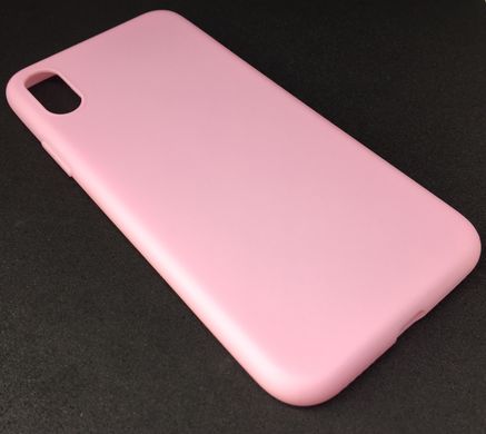 Чохол cиліконовий (гладкий) для iPhone X 10 (5,8”) nake pink