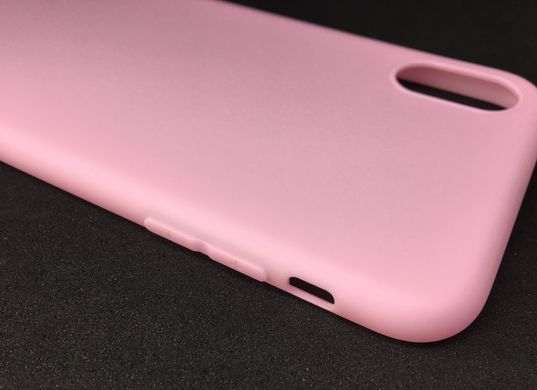 Чохол cиліконовий (гладкий) для iPhone X 10 (5,8”) nake pink