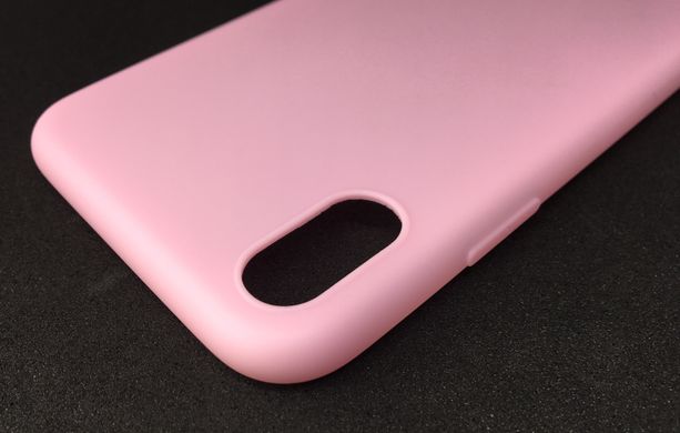 Чехол силиконовый (гладкий) для iPhone X 10 (5,8”) nake pink