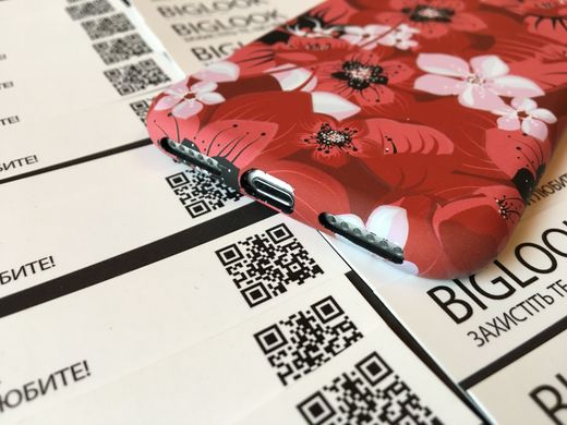 Чехол силиконовый STAR Case для iPhone 7/8 (4.7”) Red Flower