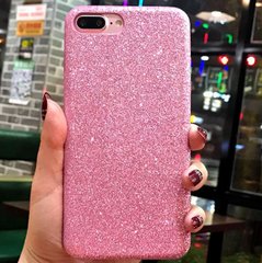 Чехол силиконовый с блестками для iPhone 7/8 Plus (5,5") pink