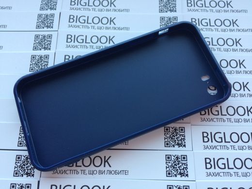 Чохол cиліконовий (гладкий) для iPhone 5/5S/5SE dark blue