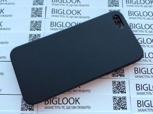 Чохол силіконовий (гладкий) для iPhone 5/5S/5SE black