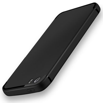 Чохол cиліконовий (гладкий) для iPhone 5/5S/5SE black