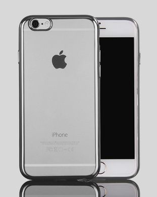 Чохол-рамка силіконовий для iPhone 6/6S (4.7”) silver