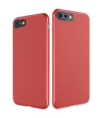 Чехол силиконовый (с защитой для камеры) для iPhone 7/8 Plus (5,5") red