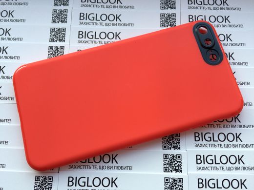 Чохол cиліконовий (з захистом для камери) для iPhone 7/8 Plus (5,5") red