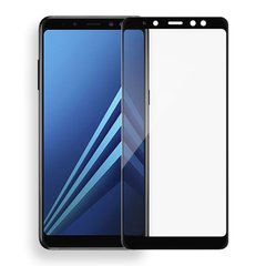 Защитное стекло (переднее) для Silk Screen Samsung Galaxy A8 Plus (2018) / A730 (6.0") front / black