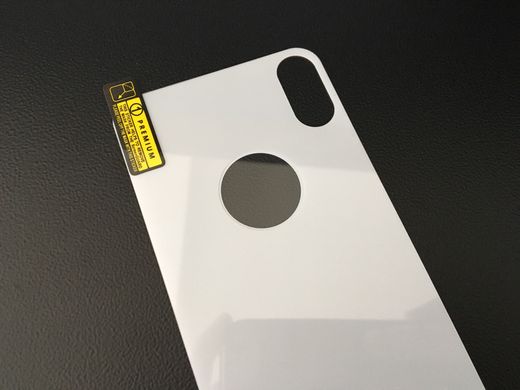 Захисне скло (заднє) Tempered Glass для iPhone X 10 (5,8”) back / white