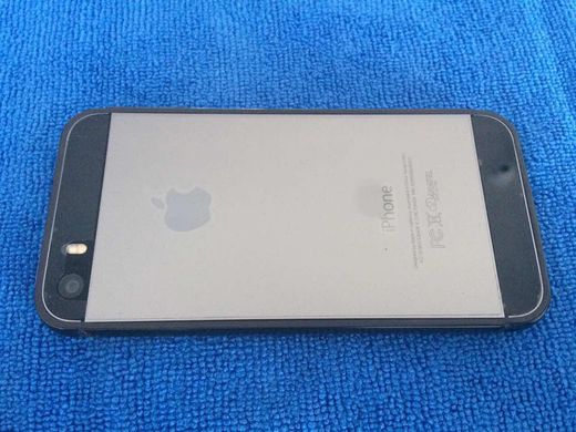 Чехол силиконовый (бампер) для iPhone 5/5S/5SE Jet Black