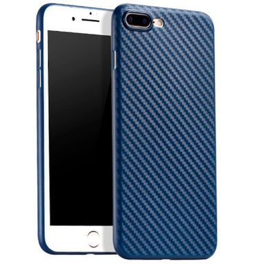 Чохол з вуглецевого волокна для iPhone 7/8 Plus (5,5") dark blue