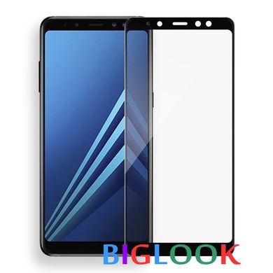 Захисне скло (переднє) для Silk Screen Samsung Galaxy A8 (2018) / A530 (5.6") front / black