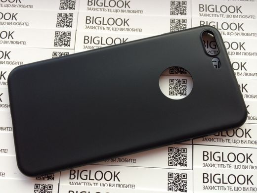 Чехол силиконовый (гладкий) для iPhone 7 Plus (5,5") black