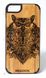 Деревянный чехол BIGLOOK на iPhone 6 / 6S (4.7 ") с лазерной гравировкой" Сова "(Бамбук)