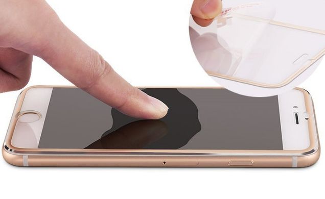 Защитное стекло 3D Tempered Glass для iPhone 7/8 (4.7”) front / silver