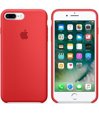 Силиконовый чехол (Silicone Case) для iPhone 7/8 Plus (5.5”) red