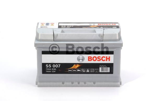 Аккумулятор BOSCH 74Ah (S5007) (278x175x175) R (-/+) EN750 0092S50070