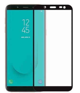 Защитное стекло (переднее) для Silk Screen Samsung Galaxy  J6 (2018) / J600 (5.6") front / black