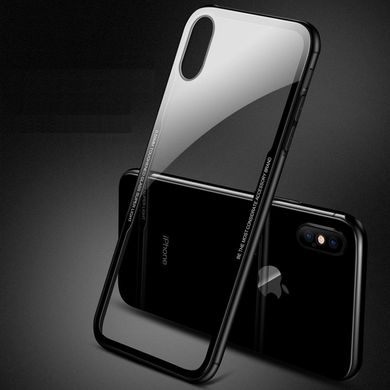 Чехол стеклянный (Tempered Glass Case) для iPhone X 10 (5,8”) black