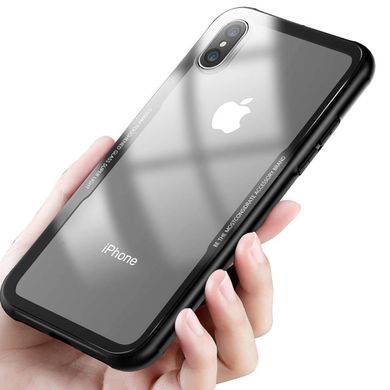 Чохол скляний (Tempered Glass Case) для iPhone X 10 (5,8”) black