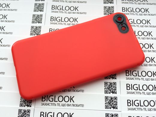 Чехол силиконовый (с защитой для камеры) для iPhone 7/8 (4.7”) red