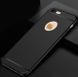 Чохол cиліконовий (гладкий/з отвором під логотип) для iPhone 6/6S (4.7”) black