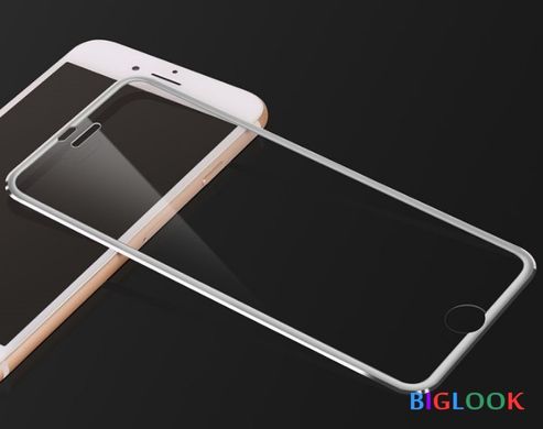 Защитное стекло 3D (переднее) Tempered Glass для iPhone 7/8 Plus (5.5”) front / silver