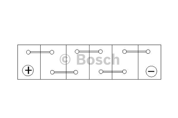 Аккумулятор BOSCH 60Ah (S4025) (232x173x225) L (+/-) EN540 0092S40250