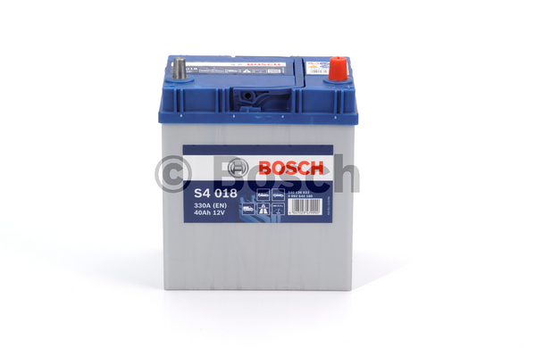 Аккумулятор BOSCH 40Ah (S4018) (187x127x227) R (-/+) EN330 0092S40180