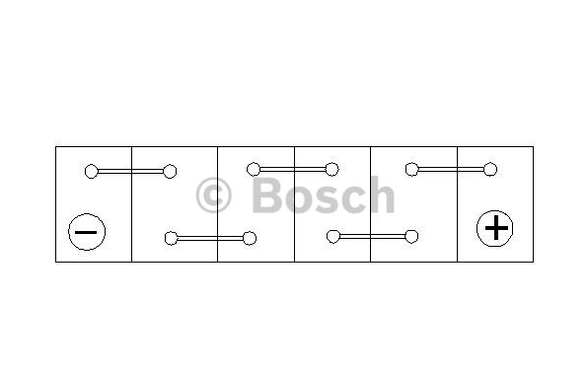 Аккумулятор BOSCH 60Ah (S5A05) (242x175x190) R (-/+) EN680 0092S5A050 AGM