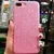 Чохол силіконовий з блискітками для iPhone 7/8 Plus (5,5") pink