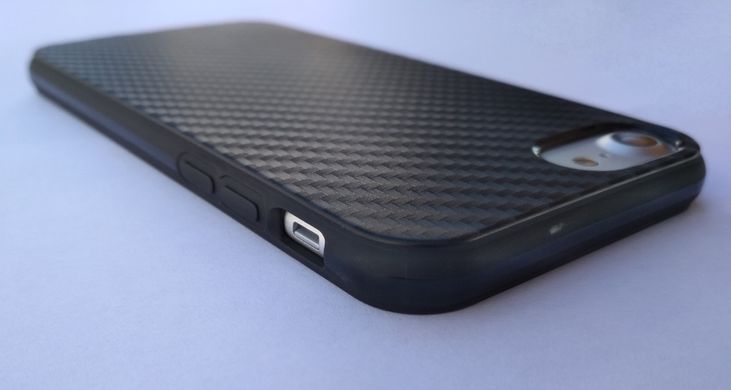 Чехол из углеродного волокна для iPhone 7/8 (4,7") black