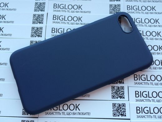 Чехол силиконовый (гладкий) для iPhone 7/8 (4.7”) dark blue