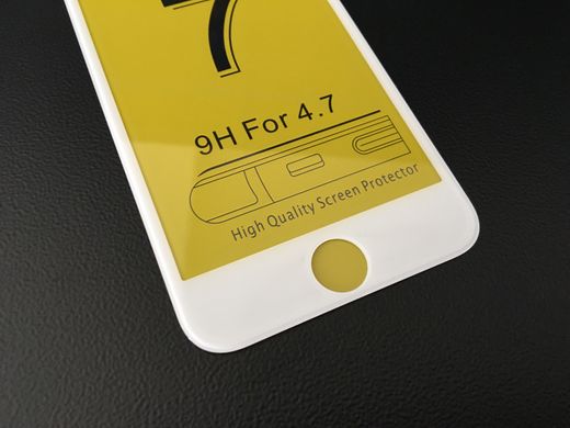 Захисне скло 6D (переднє) Full Screen Tempered Glass для iPhone 7 (4.7”) front / white