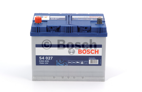 Акумулятор BOSCH 70Ah (S4027) (261x175x220) L (+/-) EN630 0092S40270