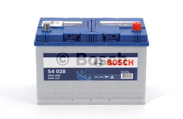 Аккумулятор BOSCH 95Ah (S4028) (306x173x225) R (-/+) EN830 0092S40280