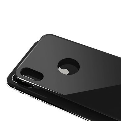 Защитное стекло (заднее) Tempered Glass для iPhone X 10 (5,8”) back / black