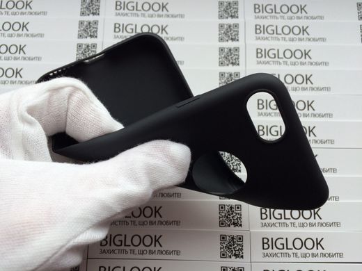 Чехол силиконовый (гладкий) для iPhone 7 (4.7”) black