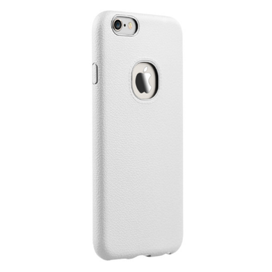 Чехол силиконовый IPAKY с дизайном под кожу для iPhone 6/6S (4.7”) milk white