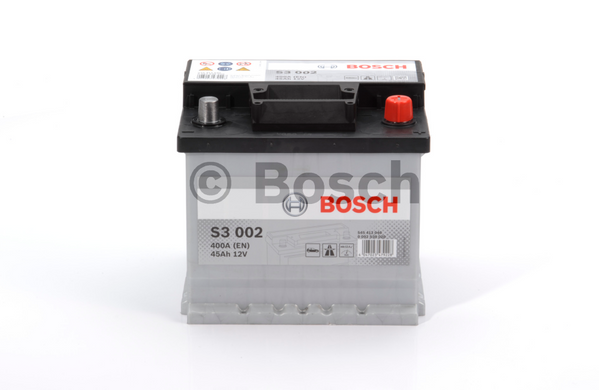 Акумулятор BOSCH 45Ah (S3002) (207x175x190) R (-/+) EN400 0092S30020